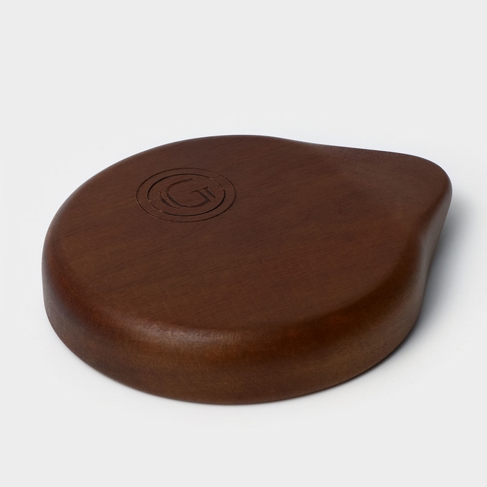 Подставка под ложку, 11,5×13,5×2,5 см, акация Подставка под ложку, 11,5×13,5×2,5 см, акация