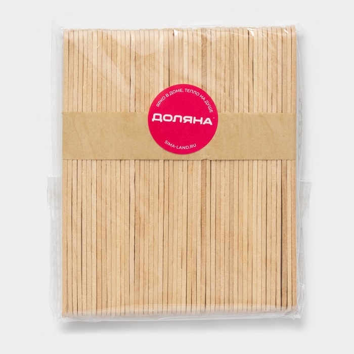 Набор палочек деревянных Доляна, 12,5×0,9 см, 50 шт Набор палочек деревянных Доляна, 12,5×0,9 см, 50 шт