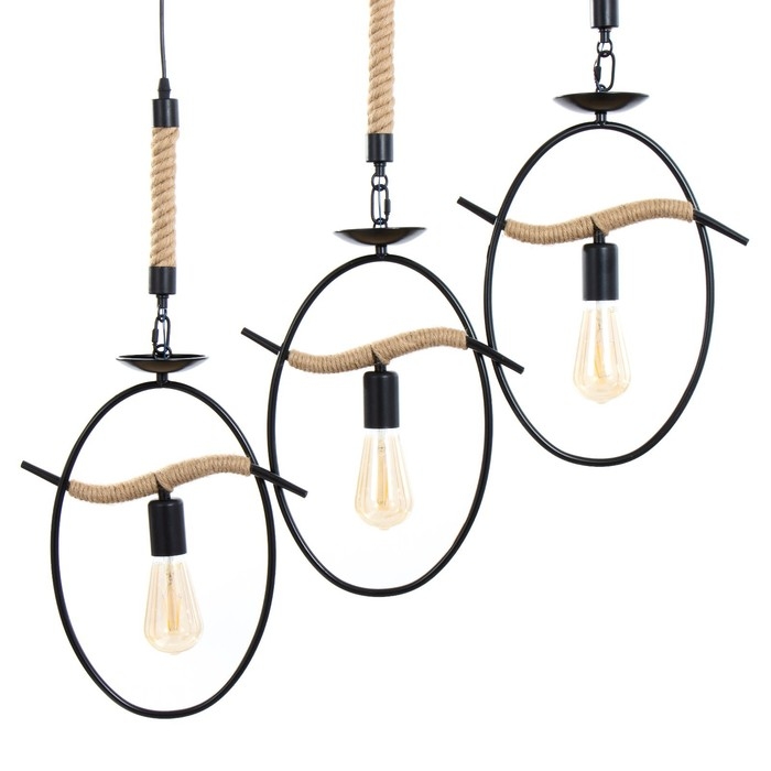 Светильник BayerLux "Киотт" 3хЕ27 черный 28х10х63см