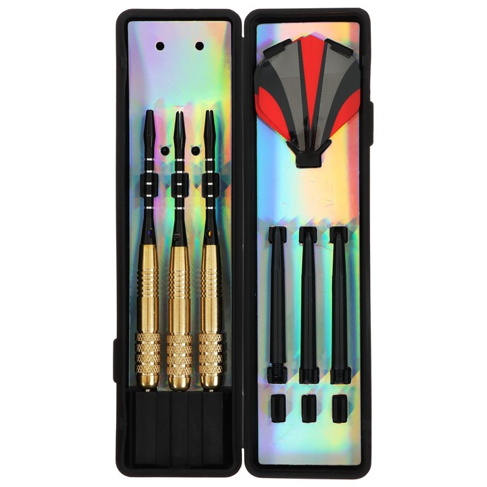 Дротики для дартса, 3 шт., металлический наконечник, вес 20 г, цвета МИКС Дротики для дартса, 3 шт., металлический наконечник, вес 20 г, цвета МИКС