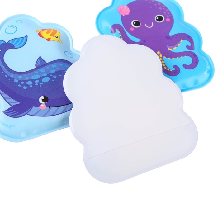 Игрушки для ванны «Подводный мир» книжка и пальчиковый театр, Крошка Я Игрушки для ванны «Подводный мир» книжка и пальчиковый театр, Крошка Я