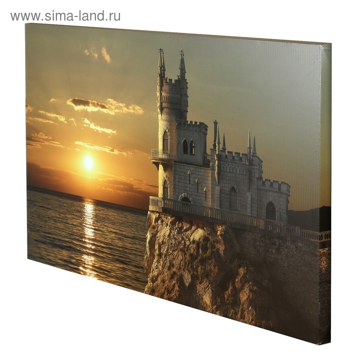 Картина на холсте Картина на холсте "Замок Ласточкино гнездо" 60*100 см