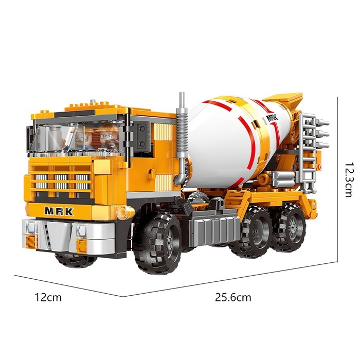 Конструктор Техно «Бетономешалка», 654 детали Конструктор Техно «Бетономешалка», 654 детали