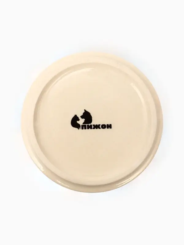 Миска &laquo;Масляные полоски&raquo;, 180 мл, 10.5&times;10.5&times;4 см, керамика, бежевая