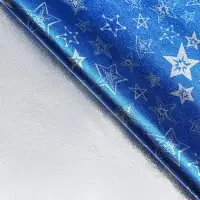 Плёнка упаковочная фольгированная "Звездочки", 70 × 50 см, синий