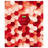 Записная книжка А5, 48 листов в клетку "Цветная мозаика", обложка мелованный картон, блок № 2 (серые листы)