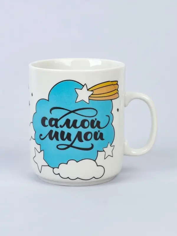 Кружка керамика под роспись акрилом "Единорог" (без краски)