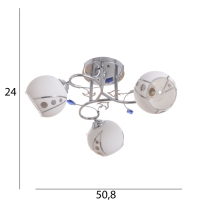 Люстра "Аура" 3х40Вт Е27 Хром МОДЕЛЬ: 2612363