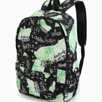 Рюкзак школьный, 1 отделение, 3 кармана, 30&times;13&times;42 см, зелёный