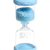 Песочные часы на 30 минут &laquo;Макарун&raquo;, 4.4&times;9.8 см, голубые