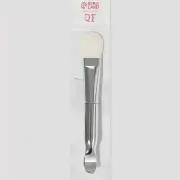 Кисть для масок SILVER, с лопаткой, 14(&plusmn;1) см, серебристая, белая