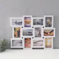Фоторамка - коллаж на 12 фото 10&times;15 см &laquo;Лаконичность&raquo;, белая, 46&times;61 см