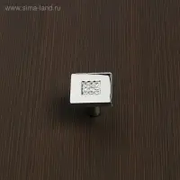 Ручка-кнопка CRL03, 28×28×24 мм, хром