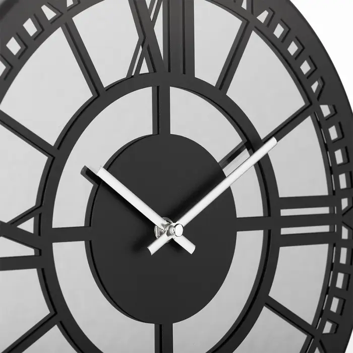 Часы настенные, интерьерные, бесшумные, d-32 см, металл с зеркалом