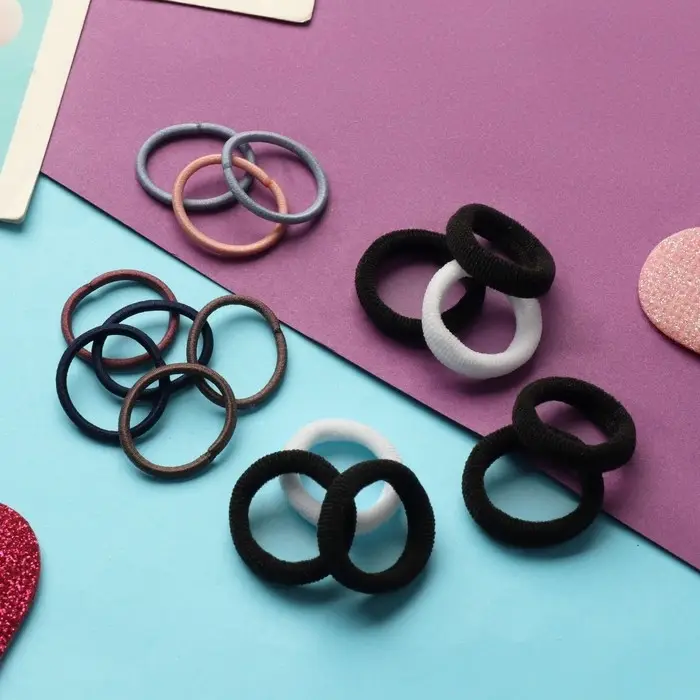 Резинки для волос «Феечка», набор 60 шт.±2, полоски классика, 2 см Резинки для волос «Феечка», набор 60 шт.±2, полоски классика, 2 см