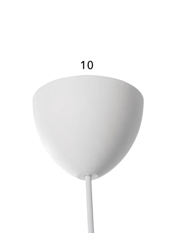 Светильник подвесной &laquo;Хоста&raquo;, 1&times;15 Вт, Е27, 29&times;29&times;13(74) см, белый