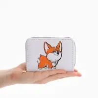 Кошелёк детский Выбражулька &laquo;Корги&raquo;, на молнии, белый