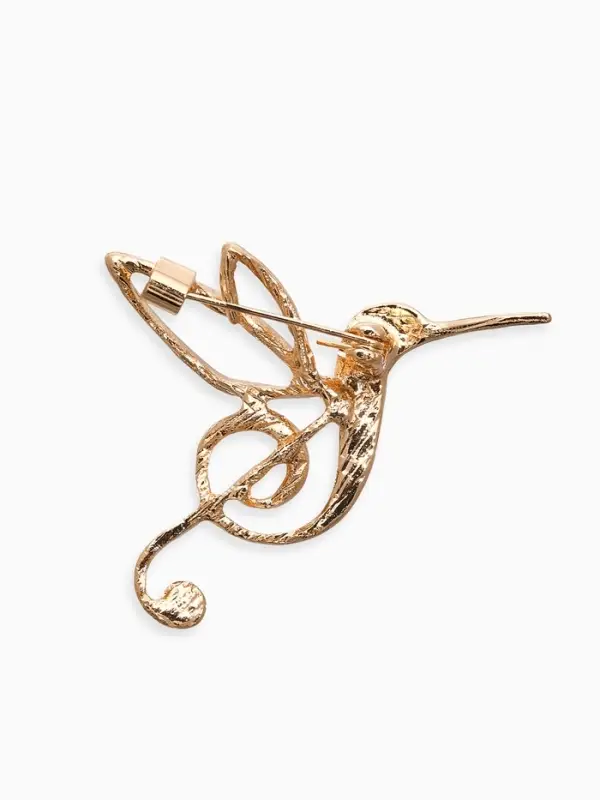 Брошь «Калибри. Скрипичный ключ», цвет золото Брошь «Калибри. Скрипичный ключ», цвет золото