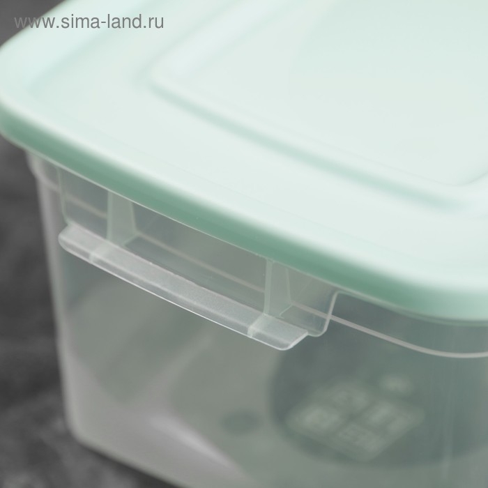 Контейнер для продуктов «Каскад», 1 л, прозрачный, крышка микс Контейнер для продуктов «Каскад», 1 л, прозрачный, крышка микс