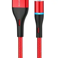 Кабель USB на Lightning 1.2M магнитный BU16 Borofone черный с красным