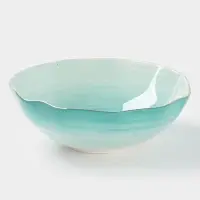 Салатник Доляна &laquo;Млечный путь&raquo;, 1.4 л, d=22 см, фарфор, бирюзовый