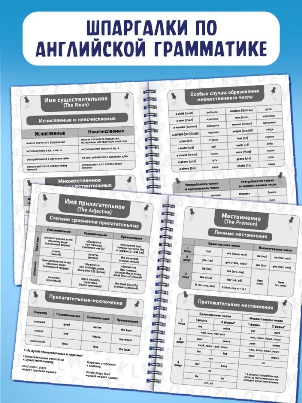 Словарь для записи английских слов English notebook, вид 2, 52 стр.
