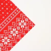Бумага упаковочная тишью, новогодняя упаковка «Узоры», 50×66 см