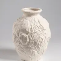 Ваза настольная керамика "Элой" 18х12 см, белый Ваза настольная керамика "Элой" 18х12 см, белый