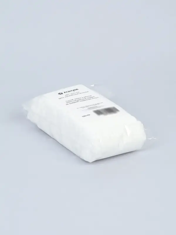 Вата, Артикул VHV-100 ,100 грамм, лента зиг-заг, хлопок/вискоза, с перфорацией, 70 шт. в коробе 1099