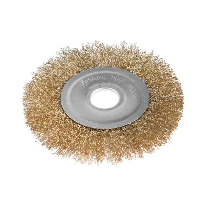 Щетка металлическая для УШМ ЛОМ, плоская, посадка 22 мм, 125 мм Щетка металлическая для УШМ ЛОМ, плоская, посадка 22 мм, 125 мм