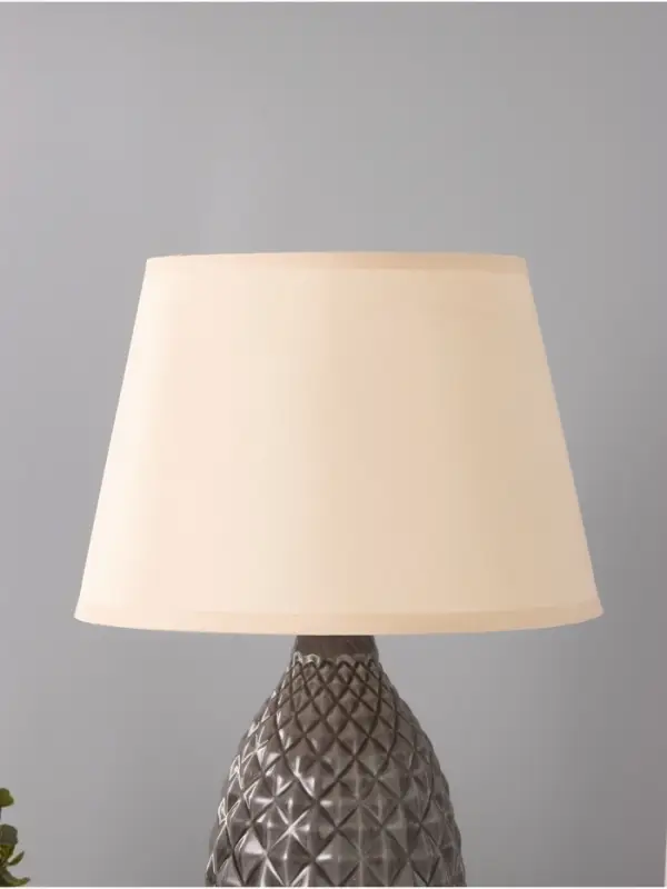 Лампа настольная RISALUX &laquo;Марианна&raquo;, 15 Вт, Е14, серая, 28&times;28&times;45 см