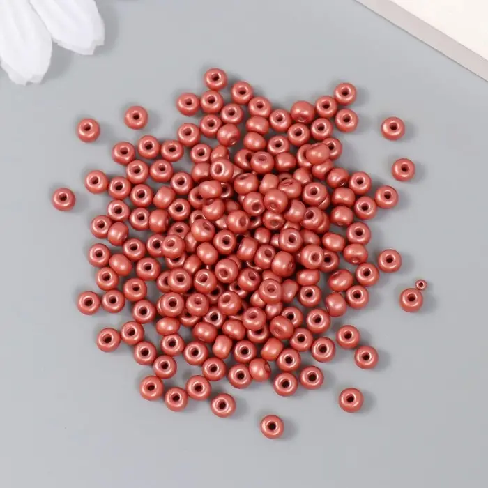 Бисер стекло 6/0  Бисер стекло 6/0 "Коралловый риф" 15 гр