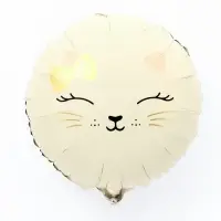 Воздушный шар фольгированный 17" «Кошечка», круг, матовый