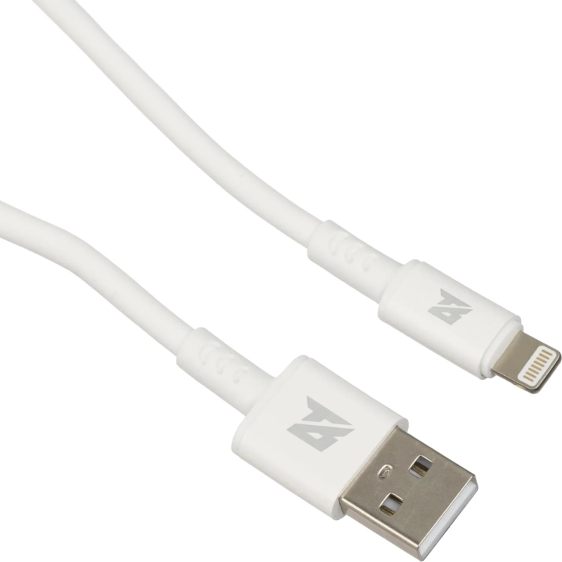 Кабель 2,4A, 1м, USB - Lightning, TPE, силикон, белый BT-JCBL-005/U28