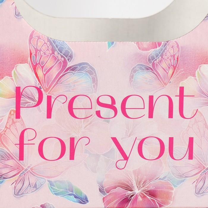 Коробка-переноска для цветов «Для тебя», 17 × 12 × 32 см Коробка-переноска для цветов «Для тебя», 17 × 12 × 32 см