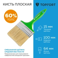 Кисть плоская Topfort 100x15