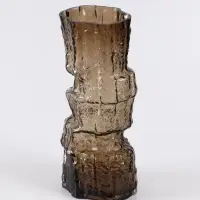 Ваза «Гоэтано», 30×13 см, стекло, коричневая