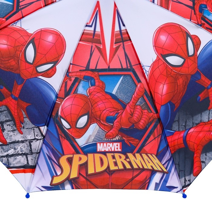 Зонт детский, 8 спиц, Ø 86 см, красный, Человек-паук