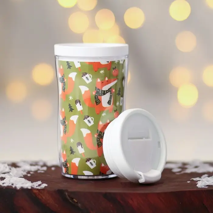 Термостакан новогодний «Лисички и апельсинки», 250 мл Термостакан новогодний «Лисички и апельсинки», 250 мл