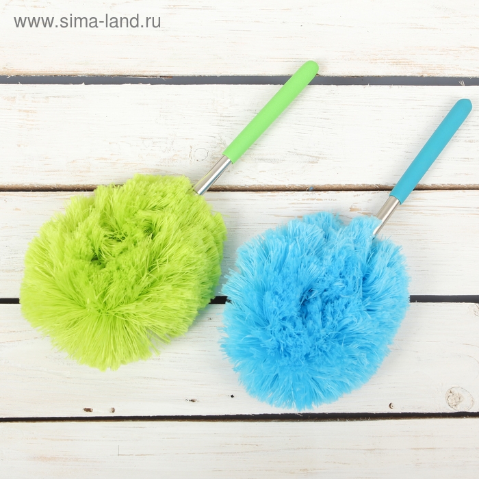 Щётка для пыли Доляна, телескопическая ручка, 25-60 см, цвет МИКС Щётка для пыли Доляна, телескопическая ручка, 25-60 см, цвет МИКС