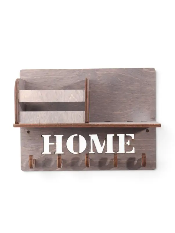 Ключница настенная HOME, 5 крючков, 24&times;18&times;7.5