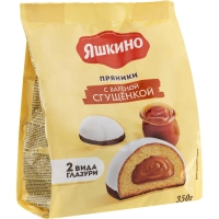 Пряники Яшкино с вареной сгущенкой, 350г ЯП907