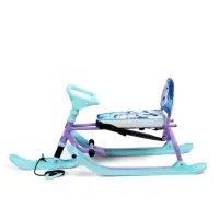 Снегокат &laquo;Twiny1+&raquo; с пингвинятами, со спинкой, голубой, фиолетовый, TW1+/П Nika Kids
