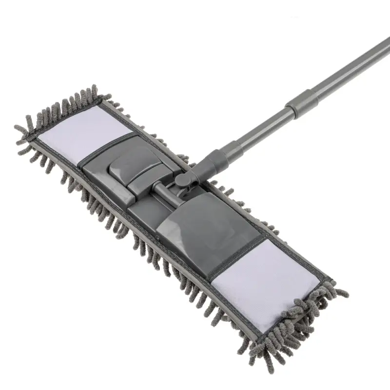 Швабра со смен.насадкой тм VETTA, ручка телескоп. металл, пластик 70-120см, насадка микрофиб. 95г/м2