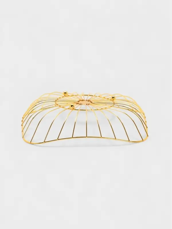 Ваза для фруктов Ваза для фруктов "Милена" 28*28*7 см, цвет золотой