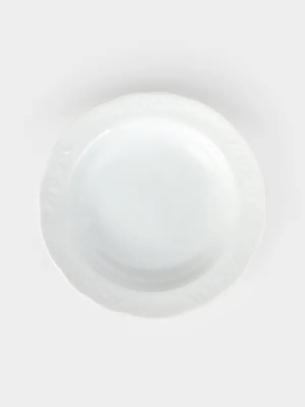 Тарелка глубокая Добрушский завод &laquo;Бельё&raquo;, d=22 см, 350 мл, фарфор, белая