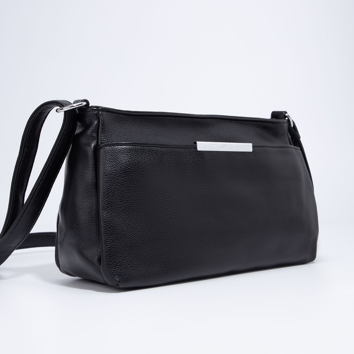 Сумка кросс-боди на молнии, цвет чёрный Сумка кросс-боди на молнии, цвет чёрный