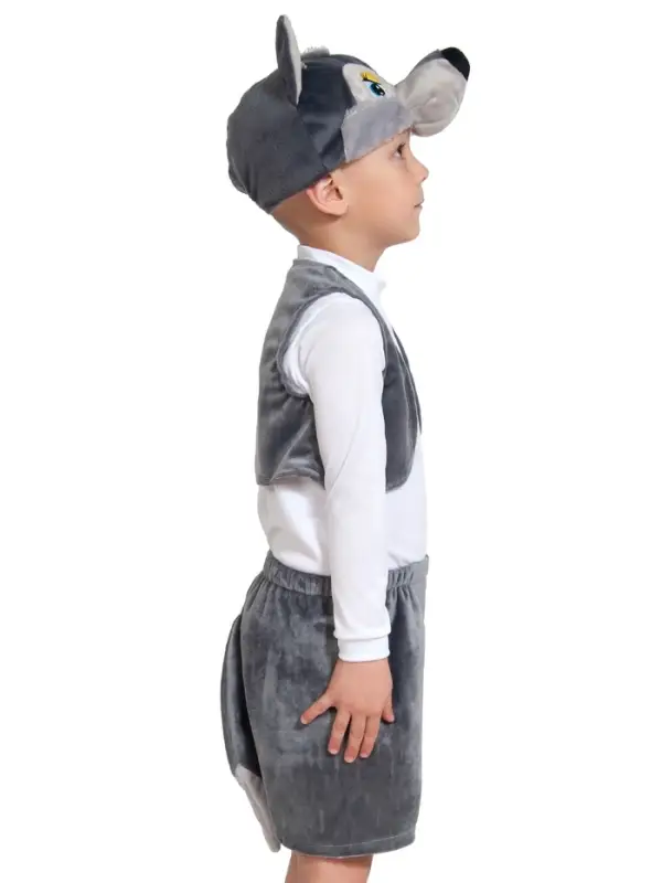 Карнавальный костюм «Волчонок», плюш-лайт, 3-5 лет, рост 92-116 см