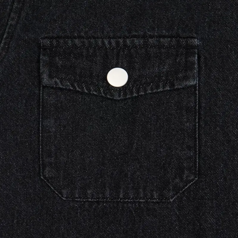 Куртка джинсовая O3, черная, размер M/L