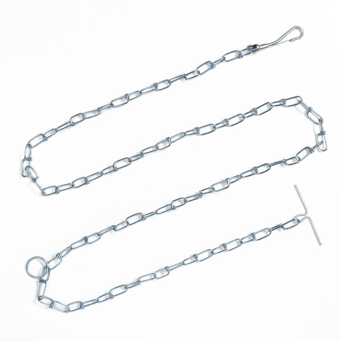 Цепь для привязи собак, 1,8 м, калибр 25 мм, толщина проволки 2,2 мм Цепь для привязи собак, 1,8 м, калибр 25 мм, толщина проволки 2,2 мм